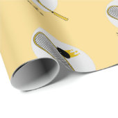 Spuitspeler Coach Racket & Ball Kinder Boy Name Cadeaupapier (Rol Hoek)