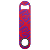 spuitverf abstract Thunder_Cove blauw Speed Flessenopener (Achterkant)