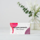 Spuitverf | Artistiek Visitekaartje (Staand voorkant)