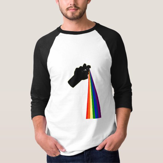 Spuitverf de regenboog t-shirt (Voorkant)