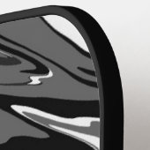 Spuitverf donkere neutjes pickleball paddle (Links Detail)