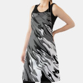 Spuitverf donkere neutjes schort (Insitu)