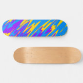 Spuitverf Geel Blauw Paars Persoonlijk Skateboard (Horizontaal)