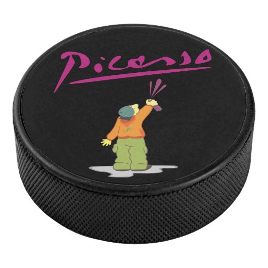 Spuitverf Hockey Puck (3/4)