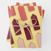 Spuitverf kan patroon inpakpapier vel (In situ)