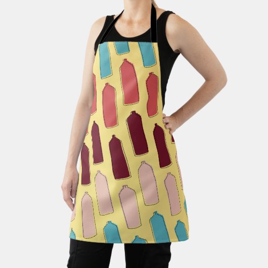 Spuitverf kan patroon schort (Insitu)