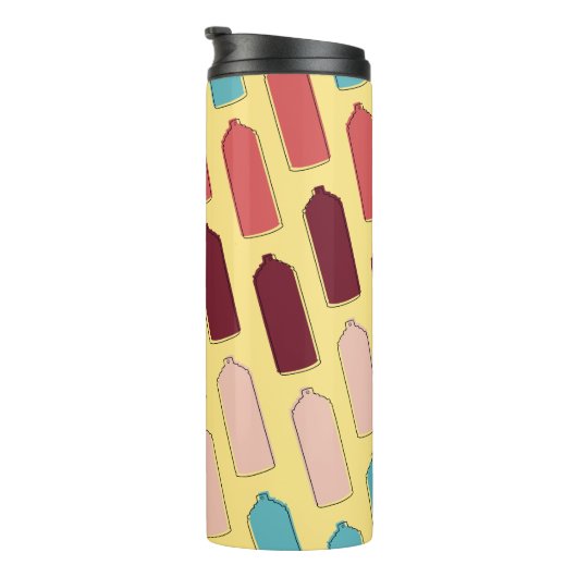 Spuitverf kan patroon thermosbeker (Geroteerd rechts)