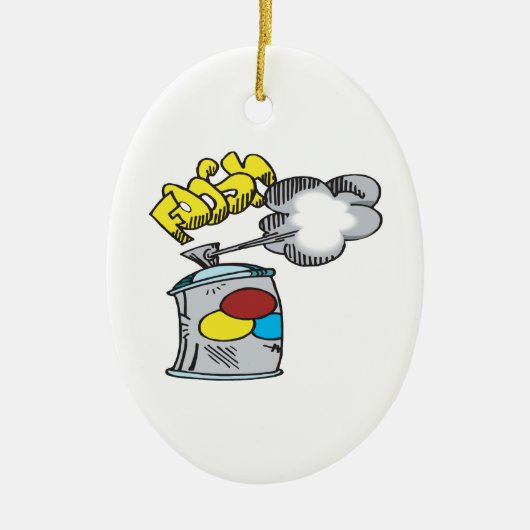 Spuitverf Keramisch Ornament (Voorkant)