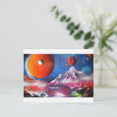 Spuitverf Kunst Buiten ruimtecentrales Briefkaart (Staand voorkant)