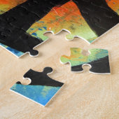 Spuitverf Kunstregenboog Vredesteken Schilderen Legpuzzel (Zijkant)