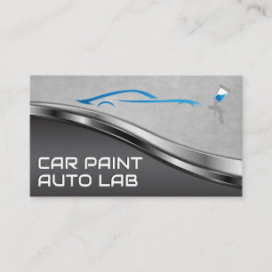 Spuitverf Logo   Auto Body Garage Visitekaartje