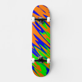 Spuitverf Oranje blauw Limoen Persoonlijk Skateboard