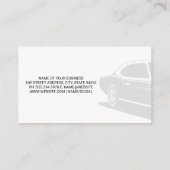 Spuitverf pistool | Auto Service Iconen Visitekaartje (Achterkant)