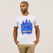 Spuitverf poot t-shirt (Voorkant volledig)