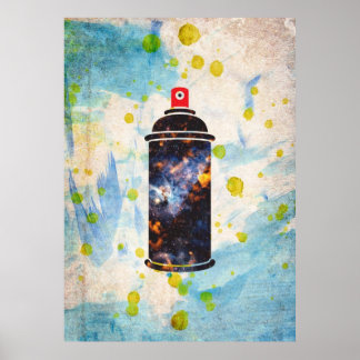 Spuitverf Poster