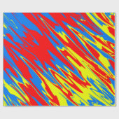 Spuitverf Rood Geel Blauw Cadeaupapier (Vlak)