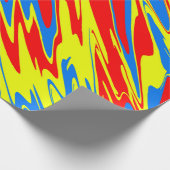 Spuitverf Rood Geel Blauw Cadeaupapier (Hoek)