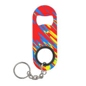 Spuitverf Rood Geel Blauw Mini Flessenopener (Voorkant)