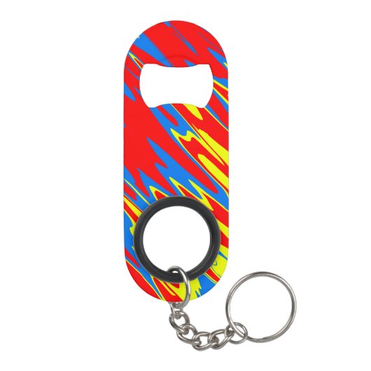 Spuitverf Rood Geel Blauw Mini Flessenopener (Achterkant)
