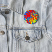 Spuitverf Rood Geel Blauw Ronde Button 5,7 Cm (In situ)