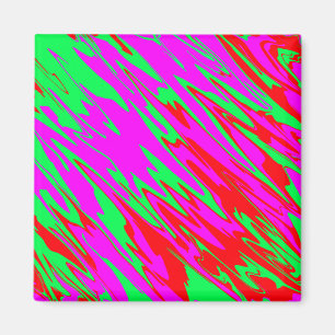 Spuitverf rood roze groen magneet