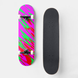 Spuitverf rood roze groen persoonlijk skateboard