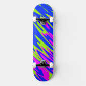 Spuitverf Roze Limoen Blauw Persoonlijk Skateboard (Voorkant)