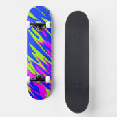 Spuitverf Roze Limoen Blauw Persoonlijk Skateboard (Voorkant)