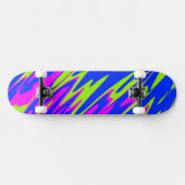 Spuitverf Roze Limoen Blauw Persoonlijk Skateboard (Horizontaal)