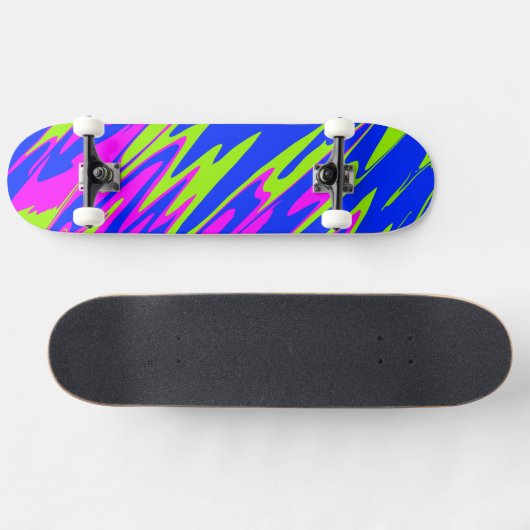 Spuitverf Roze Limoen Blauw Persoonlijk Skateboard (Horizontaal)