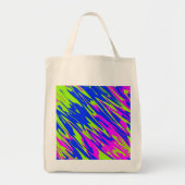 Spuitverf Roze Limoen Blauw Tote Bag (Voorkant)