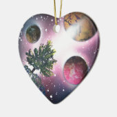 Spuitverf Ruimte-landschapsverf Keramisch Ornament (Links)