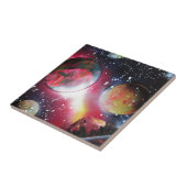 Spuitverf Ruimte-landschapsverf Tegeltje (Zijkant)