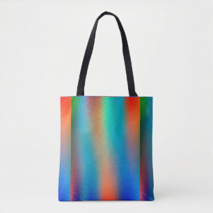 Spuitverf Sinaasappel en blauwe Canvas tas
