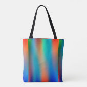 Spuitverf Sinaasappel en blauwe Canvas tas (Achterkant)