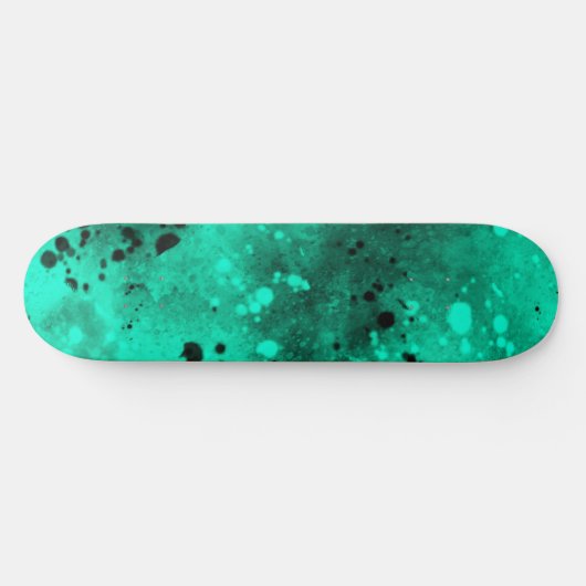 Spuitverf Splatter Effect Green Skateboard (Horizontaal)