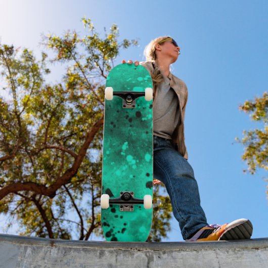 Spuitverf Splatter Effect Green Skateboard (Buiten 1)