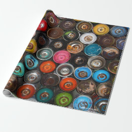 Spuitverfblikjes, graffiti-kunst cadeaupapier