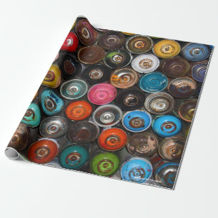 Spuitverfblikjes, graffiti-kunst cadeaupapier