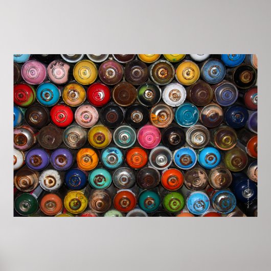 Spuitverfblikjes, graffiti poster (Voorkant)