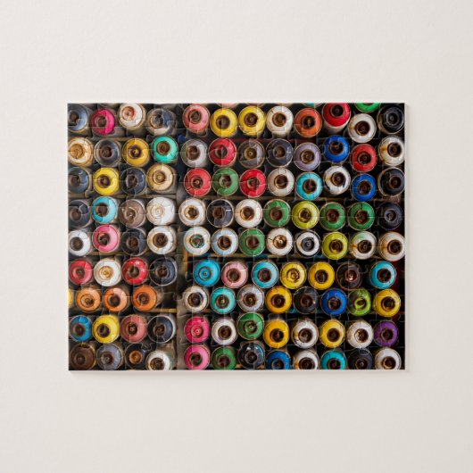 Spuitverfblikjes Legpuzzel (Horizontaal)