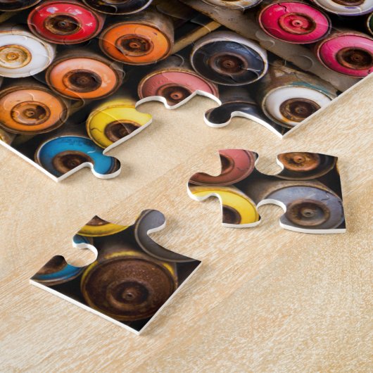 Spuitverfblikjes Legpuzzel (Zijkant)