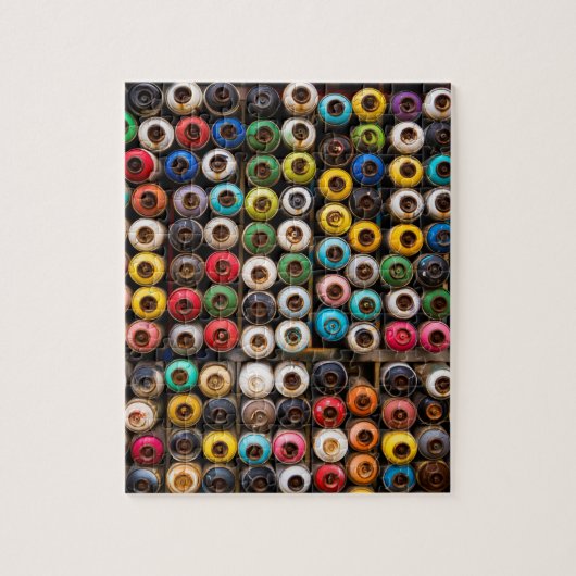 Spuitverfblikjes Legpuzzel (Verticaal)