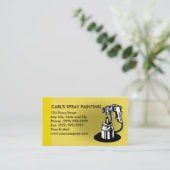 spuitverfpistool visitekaartje (Staand voorkant)