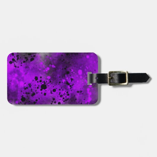 Spuitverfspatten-effect bagagelabel (Voorkant horizontaal)