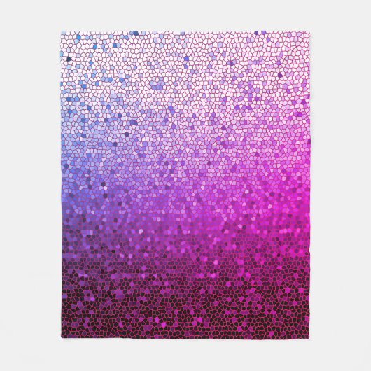 SpuitViolet Mosaic Fleece Blanket (Voorkant)