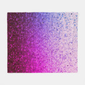 SpuitViolet Mosaic Fleece Blanket (Voorkant (Horizontaal))