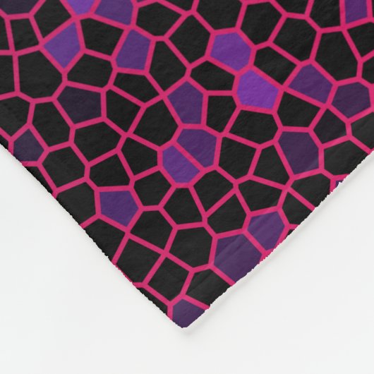 SpuitViolet Mosaic Fleece Blanket (Hoek)