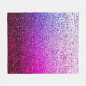 SpuitViolet Mosaic Fleece Blanket Deken (Voorkant (Horizontaal))