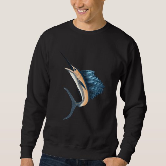 Spuitvis Marlin Sailfish Billfish Sport F Trui (Voorkant)
